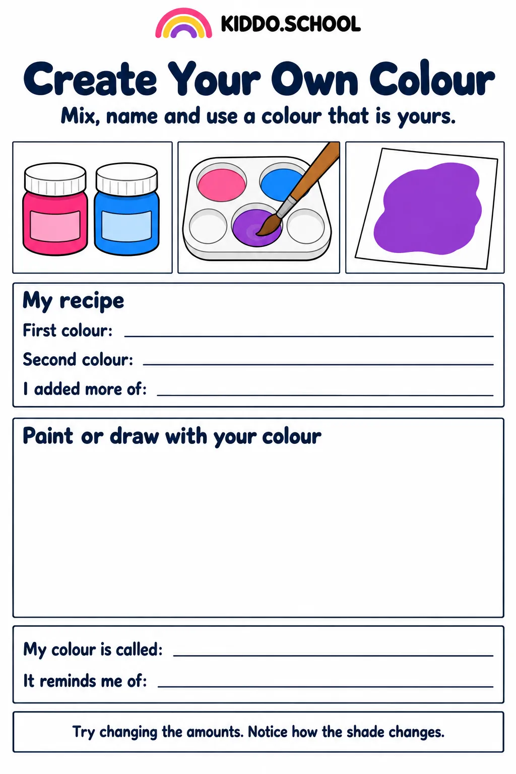 Preview of Create Your Own Colour