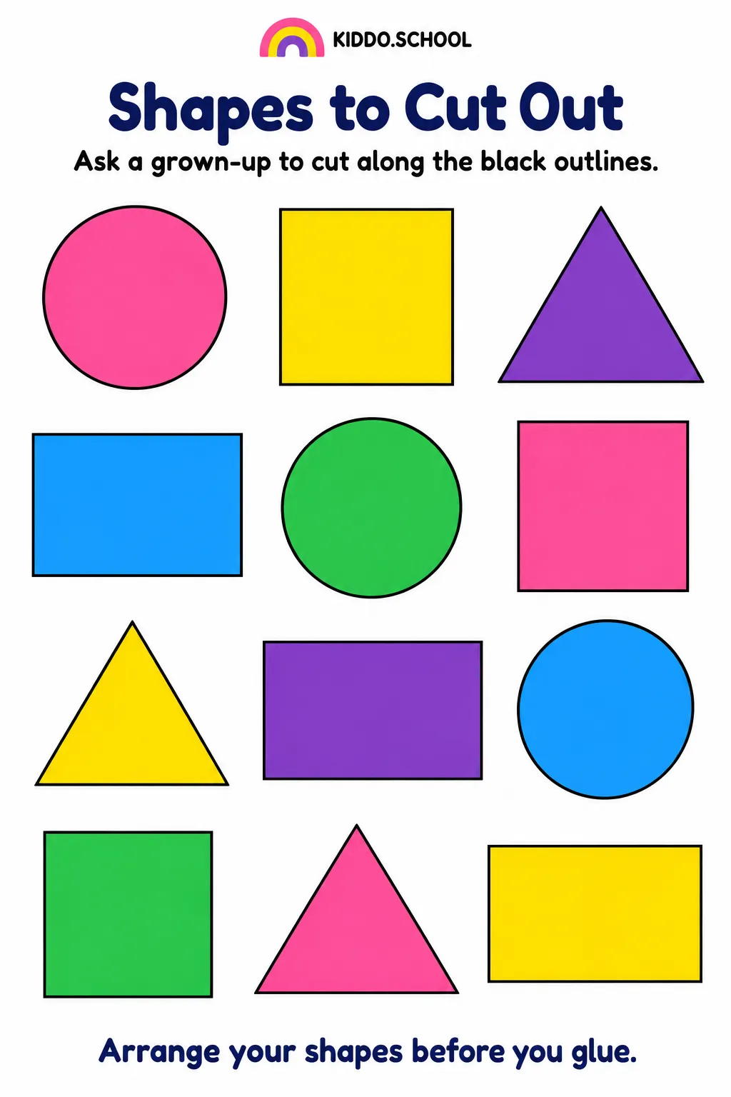 Preview of Shapes to Cut Out