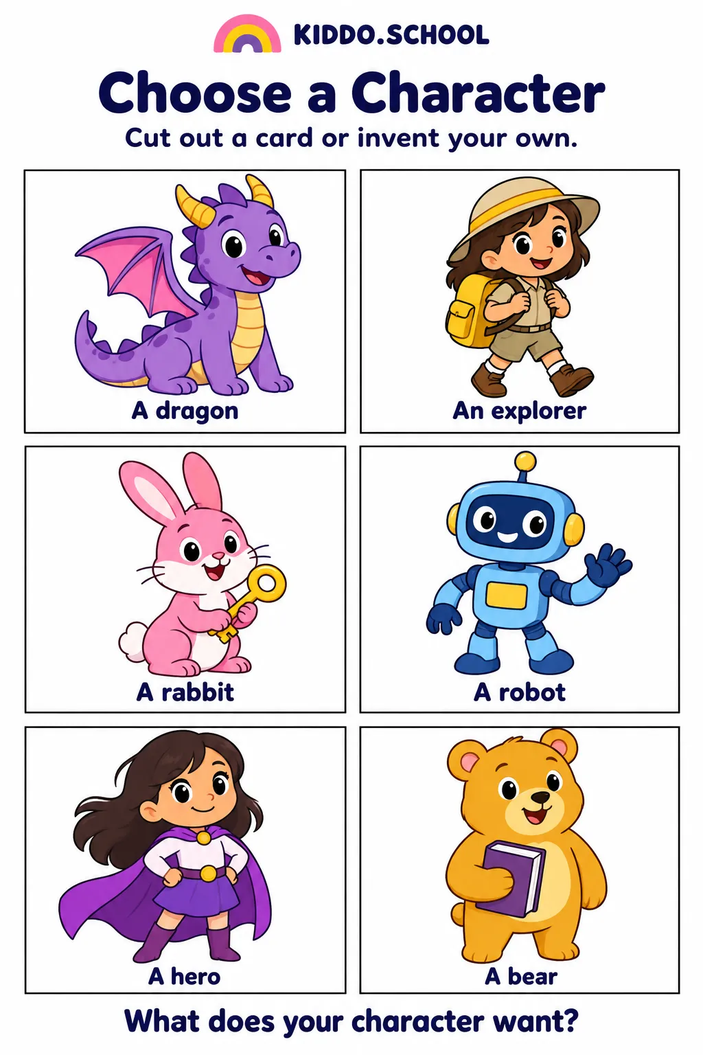 Preview of Choose a Story Character