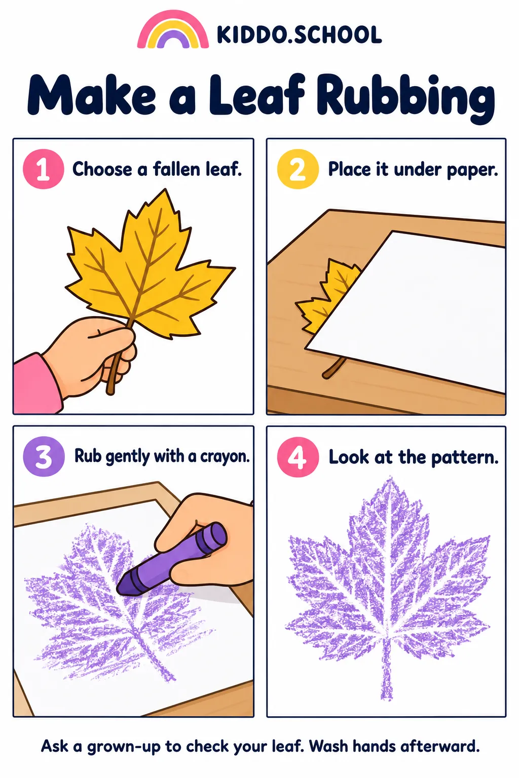 Preview of How to Make a Leaf Rubbing