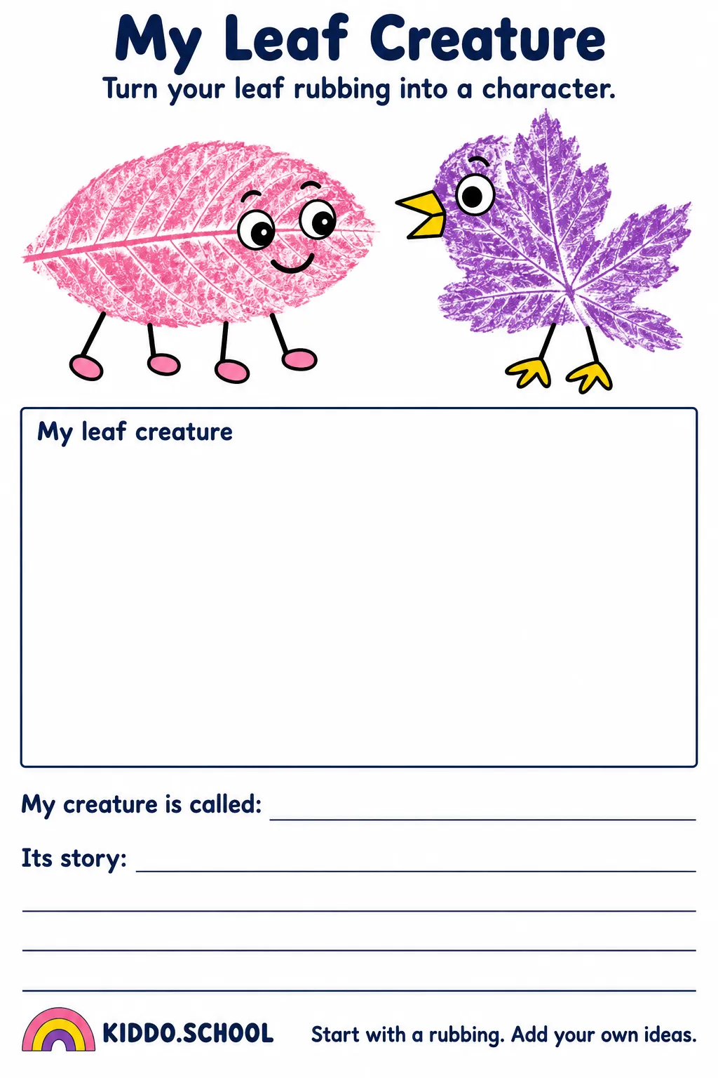 Preview of Make a Leaf Creature
