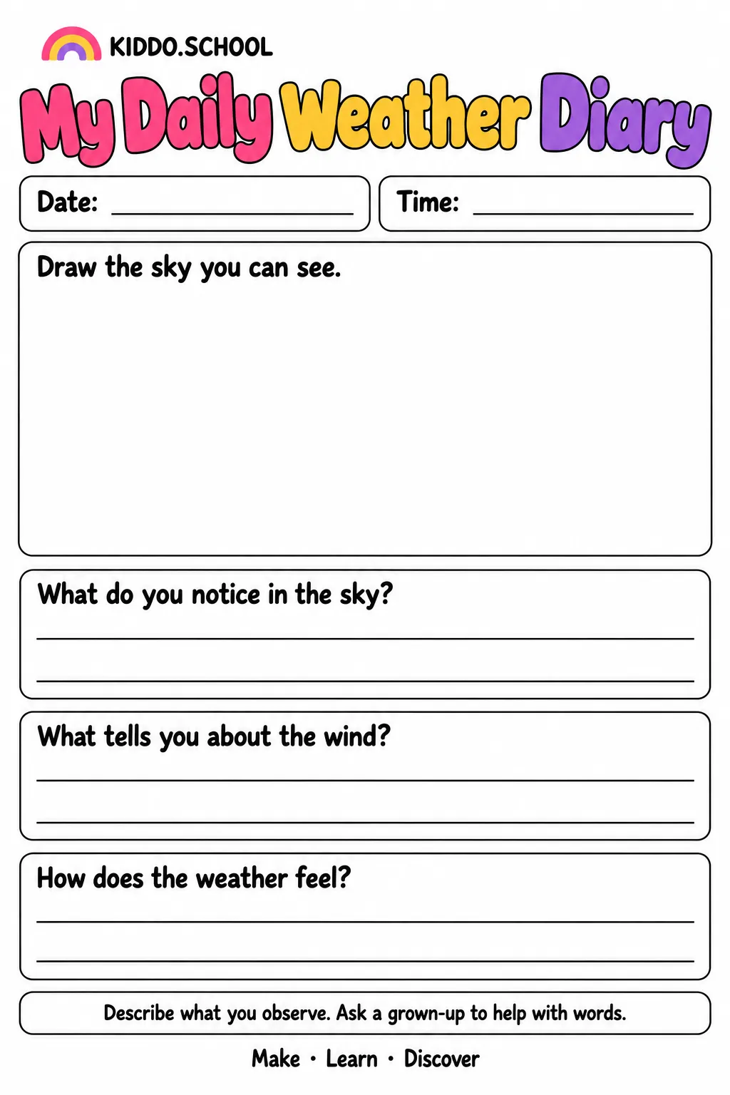 Preview of My Daily Weather Diary