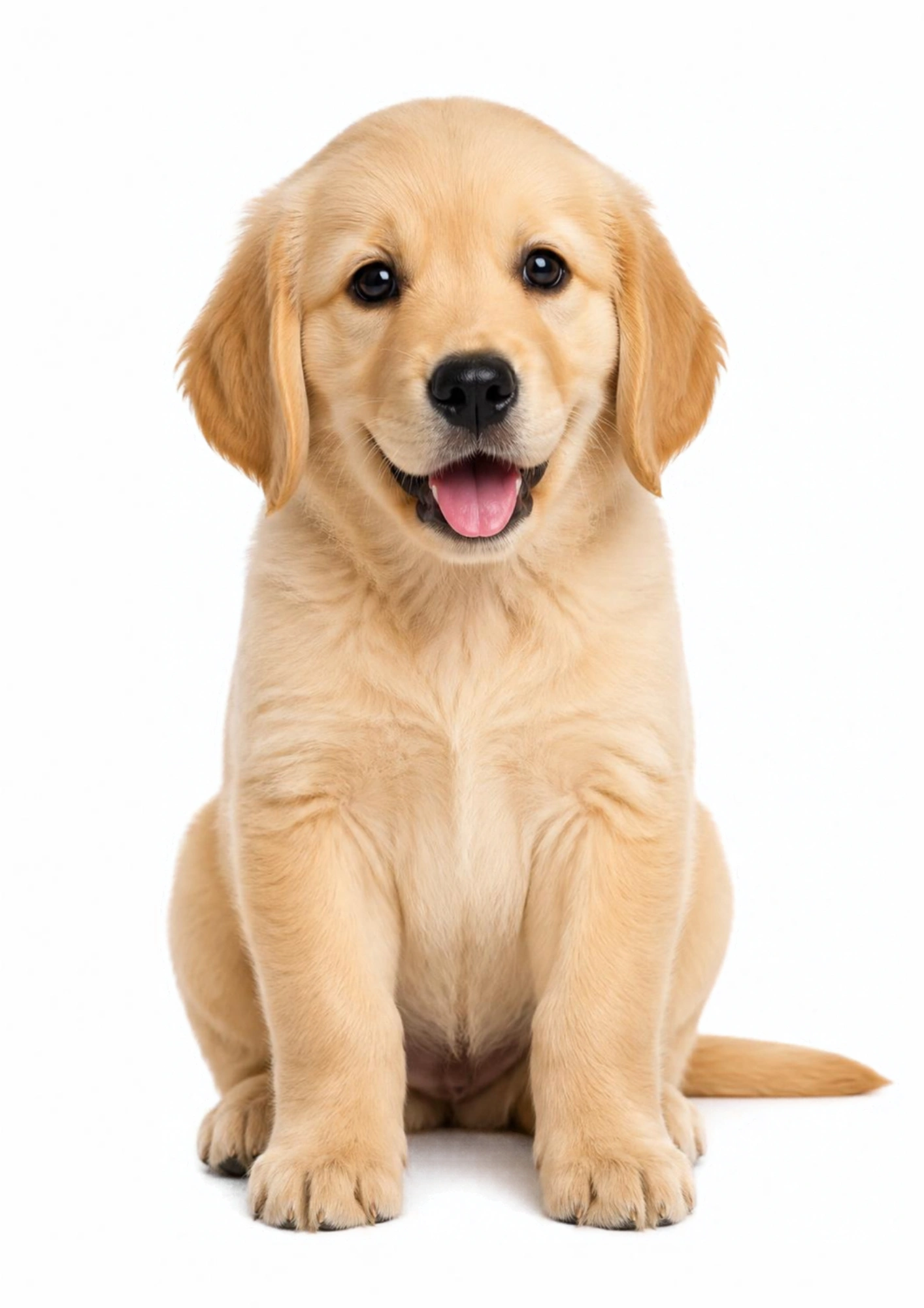 Realistic dog flashcard for babies