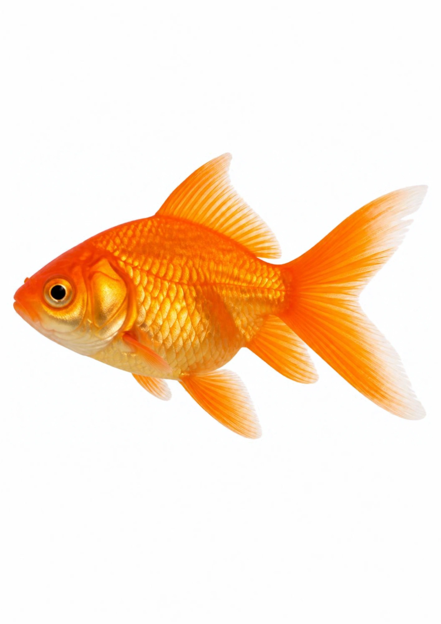 Realistic fish flashcard for babies