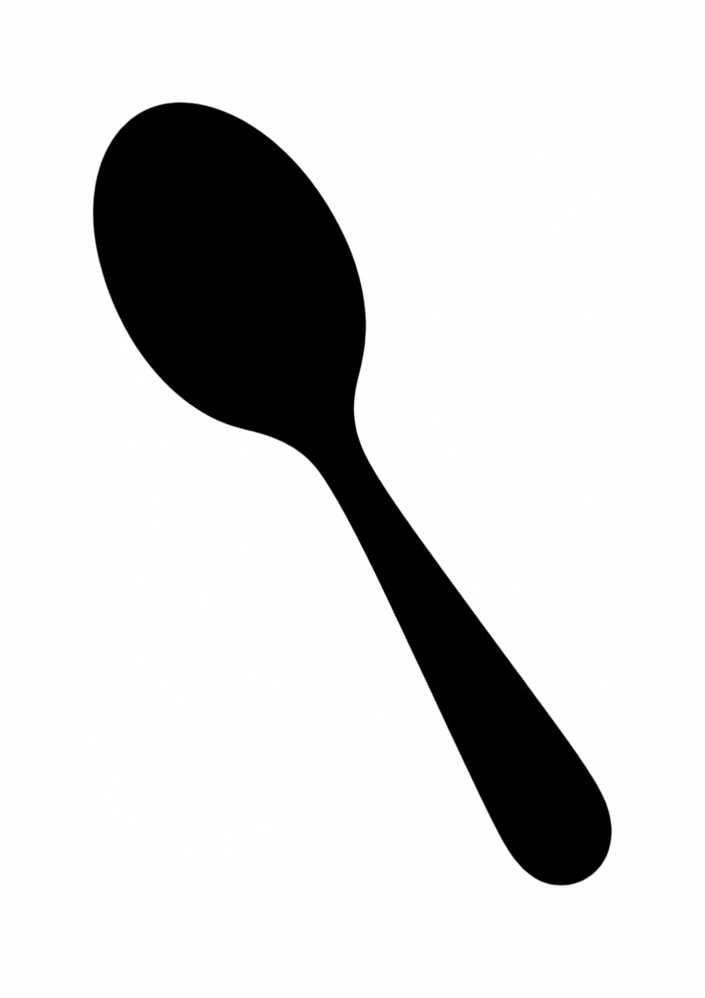 Simple spoon visual card for babies