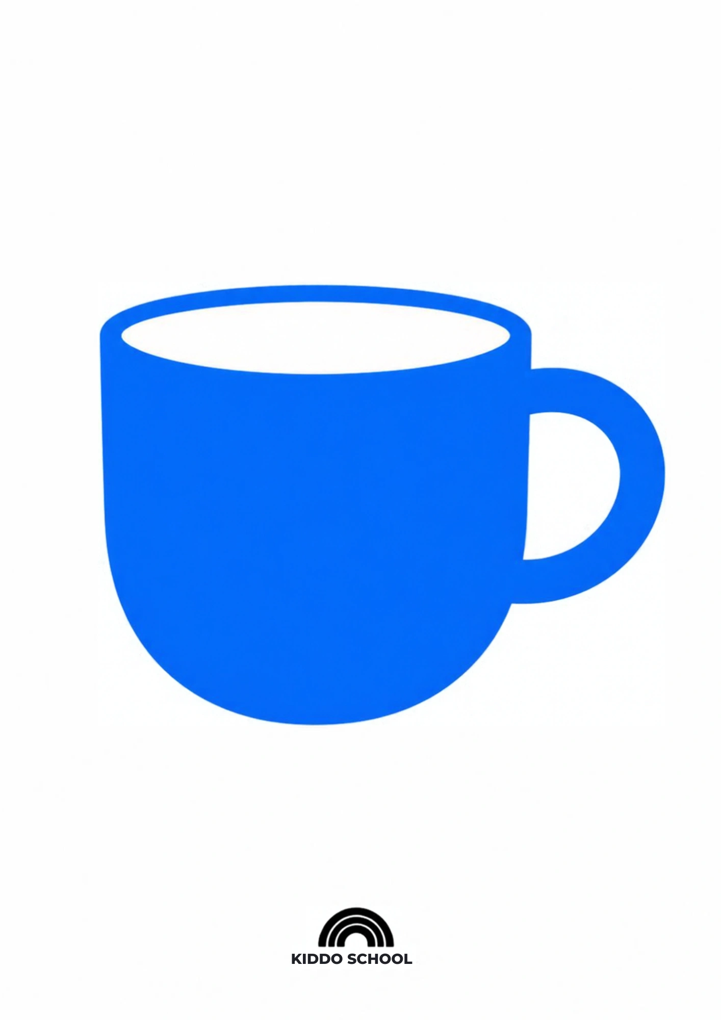 Simple cup flashcard for babies
