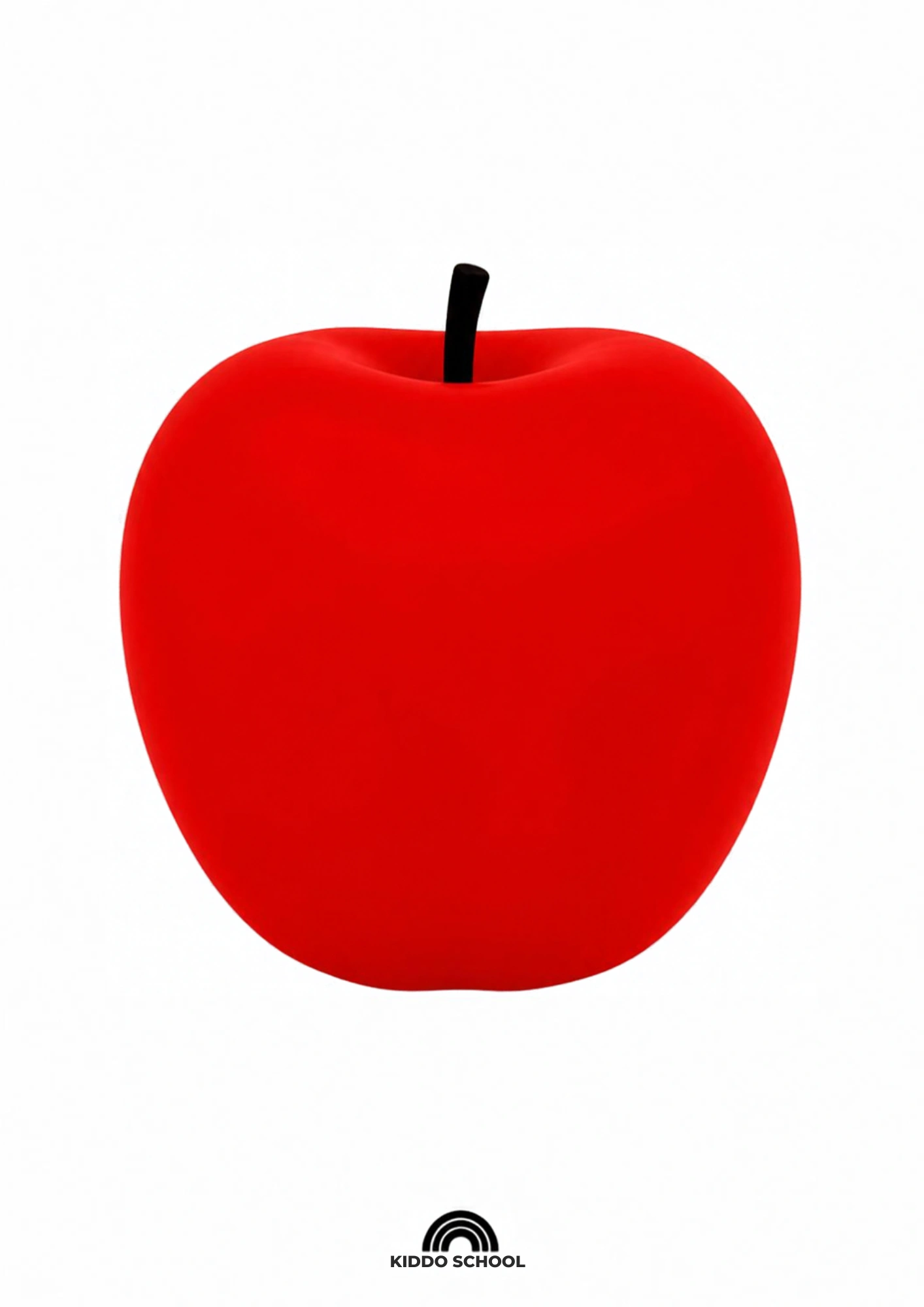 Simple apple flashcard for babies