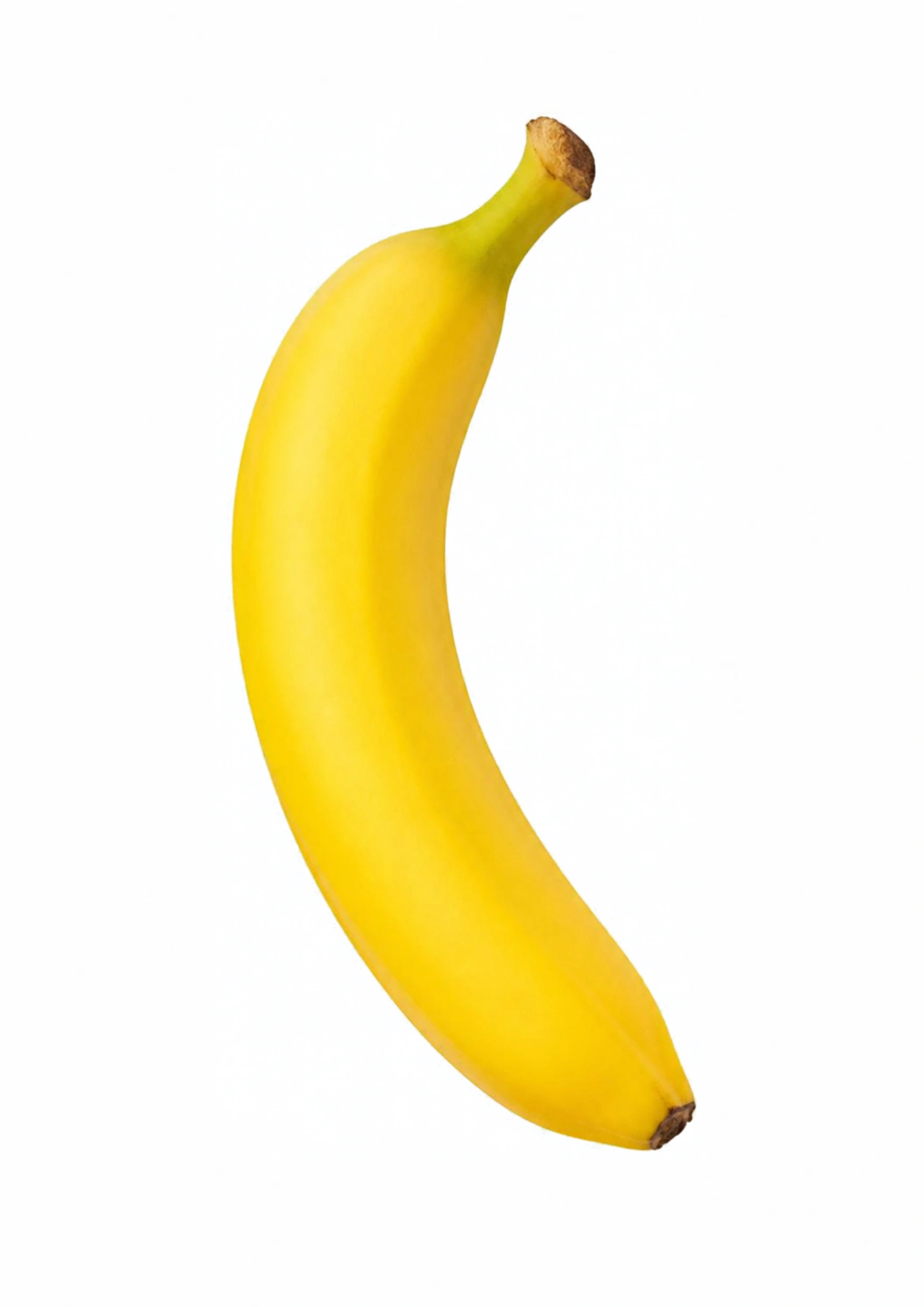 Realistic banana flashcard for toddlers