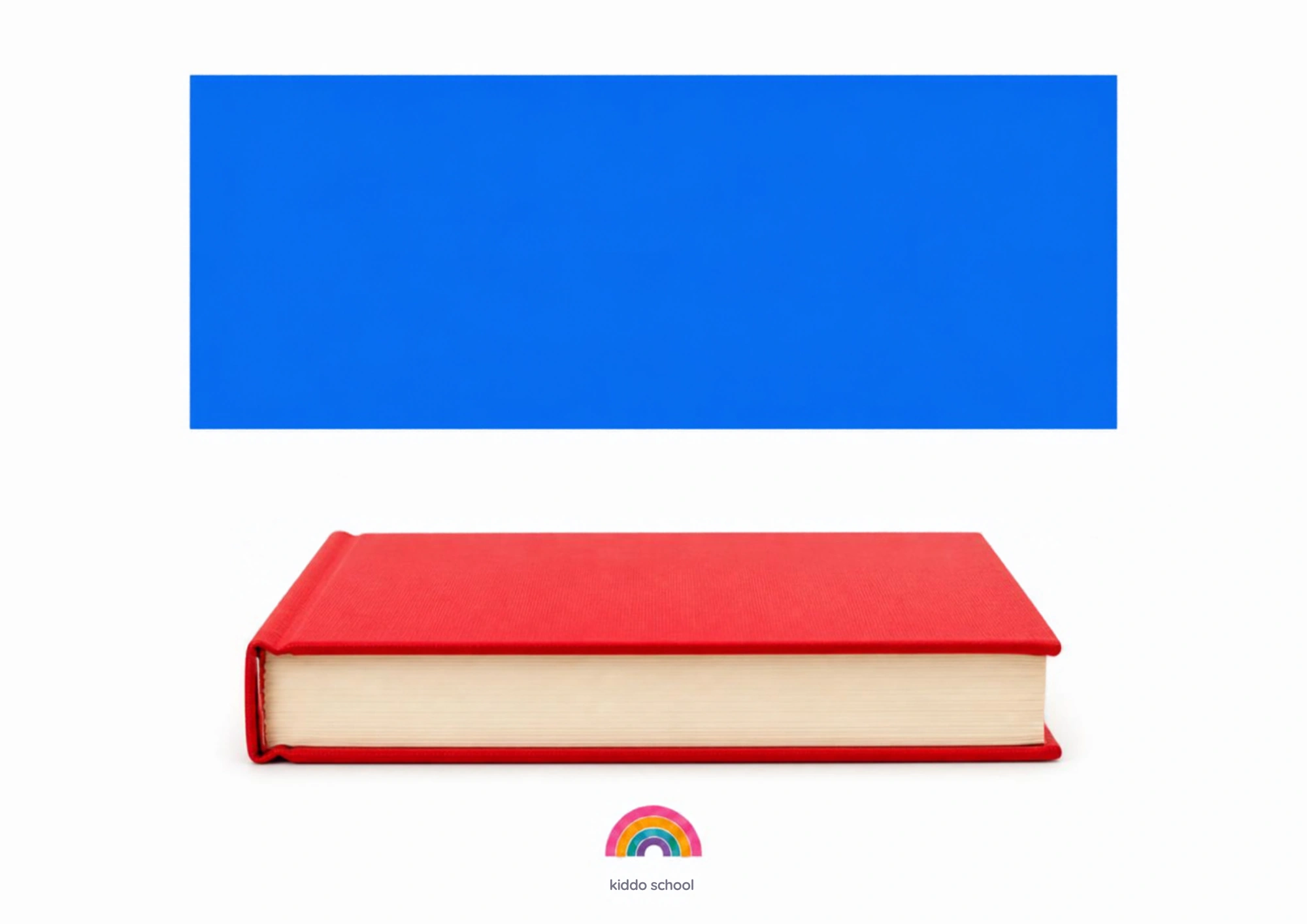 Rectangle shape learning card for toddlers