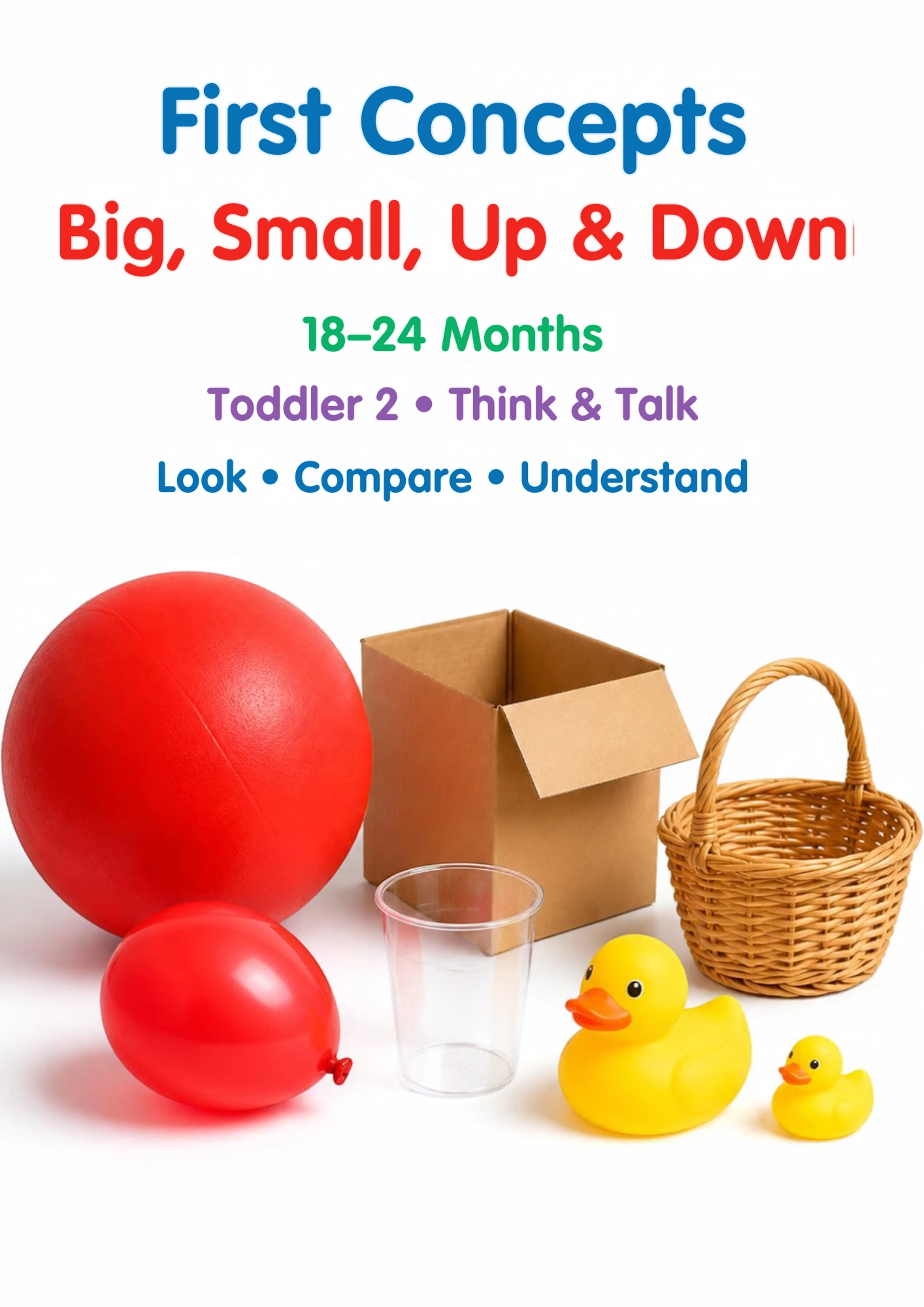 Cover of the First Concepts flashcards set from Kiddo School