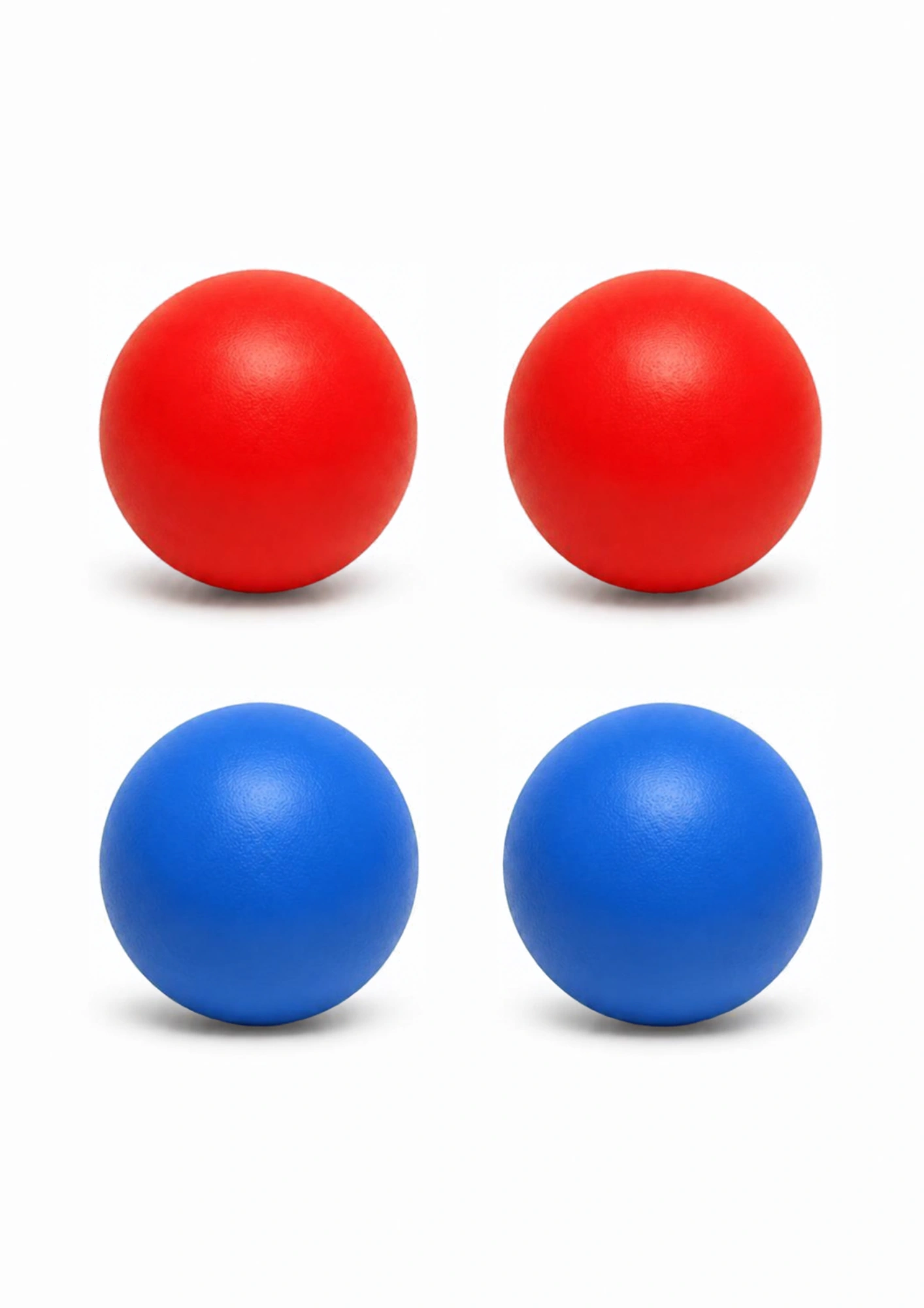 Red and blue objects for a toddler sorting-by-color activity